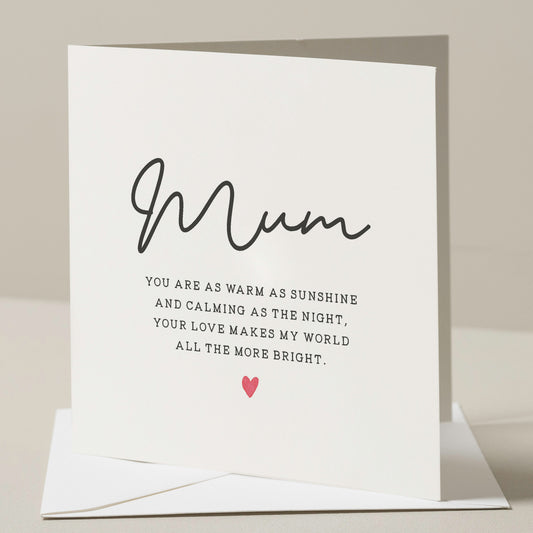 Mum Birthday Card Poem, Cute Birthday Card For Mum, Special Mum Birthday Card, Birthday Gift For Mum, Birthday Gift For Mummy, Mother, Mom