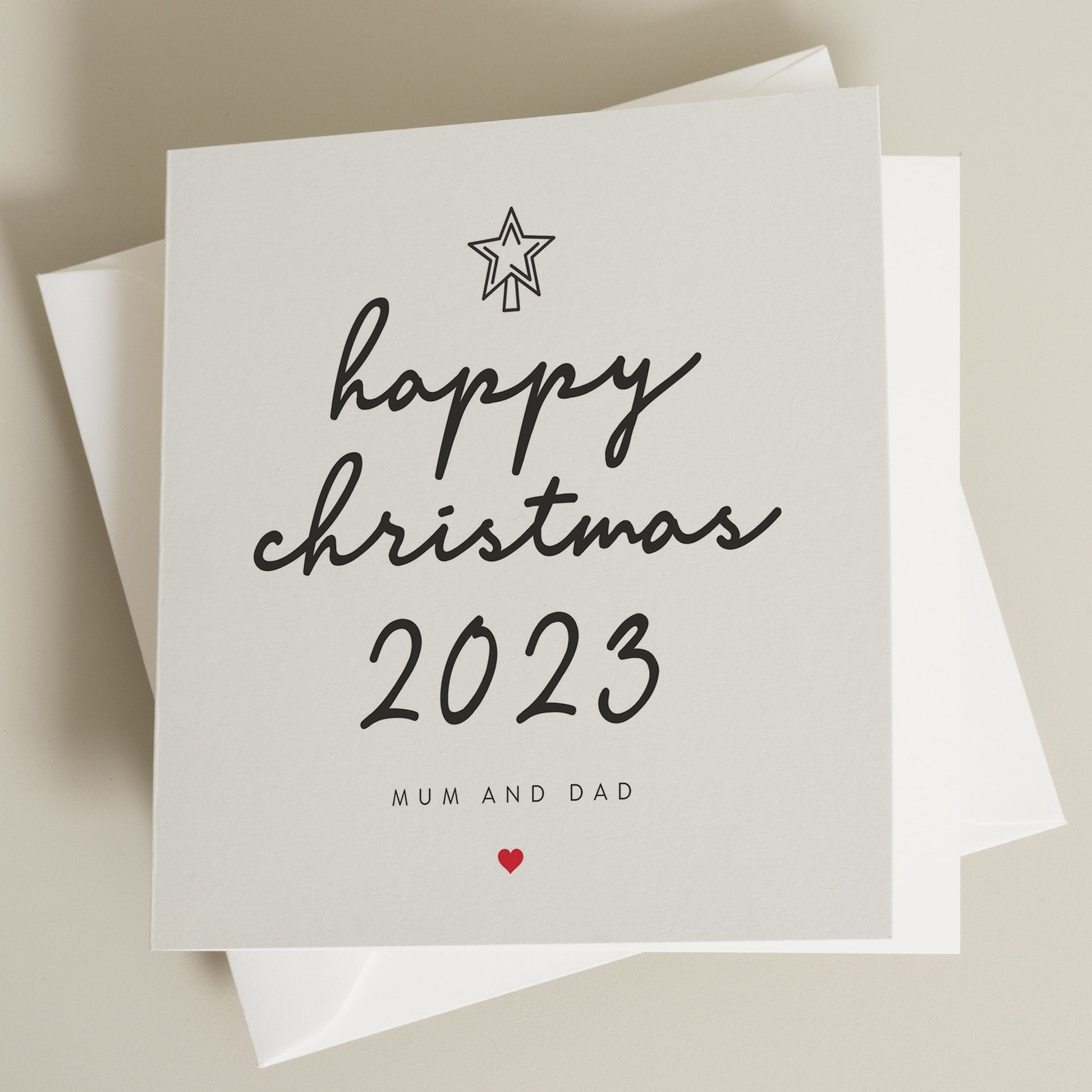 2023 Christmas Card, Christmas Card From Mum And Dad, Christmas Card For Son Or Daughter CC106