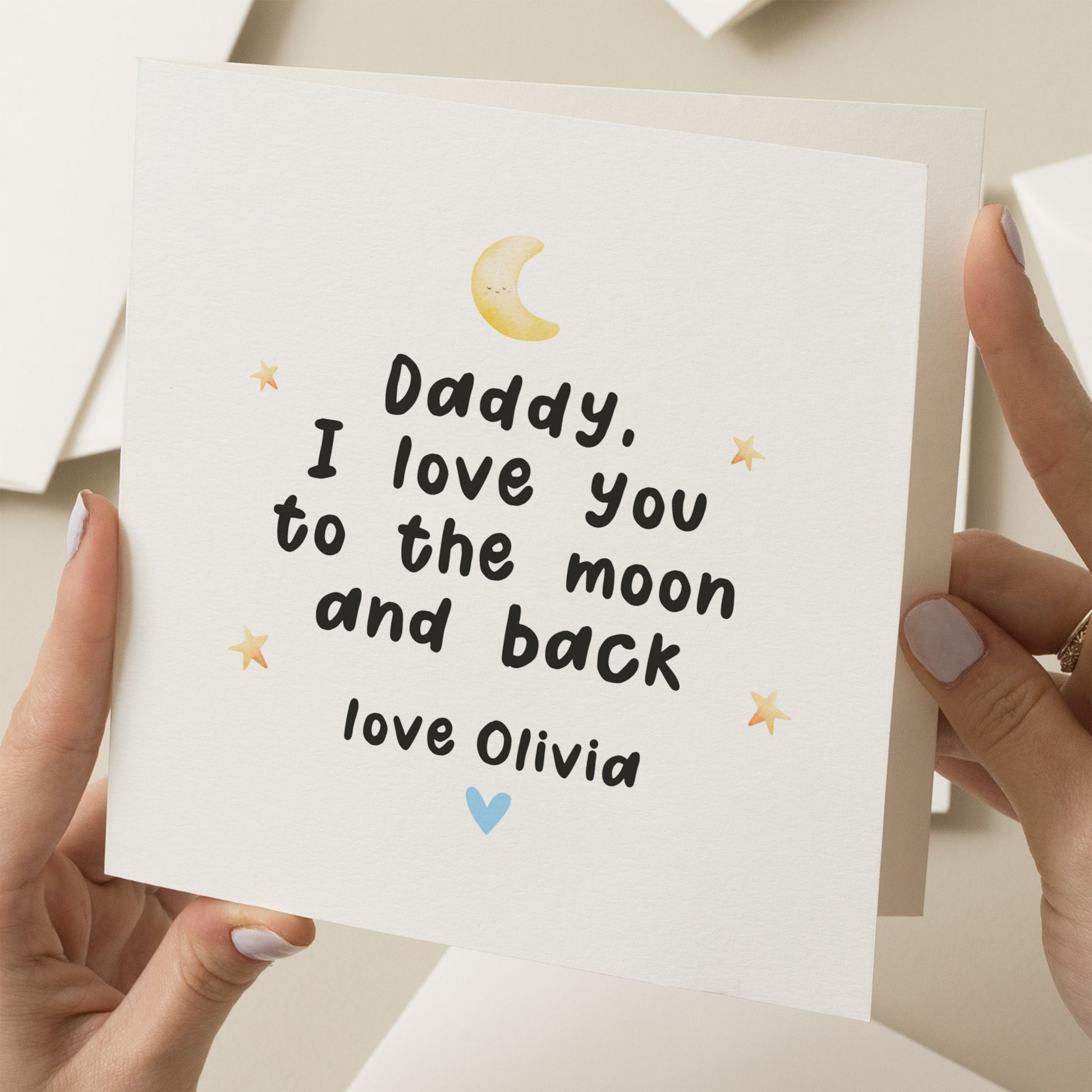 Happy Birthday Daddy Card, Daddy Birthday Card, Personalised Daddy Birthday Card From Son, Special Daddy Birthday Gift From Daughter