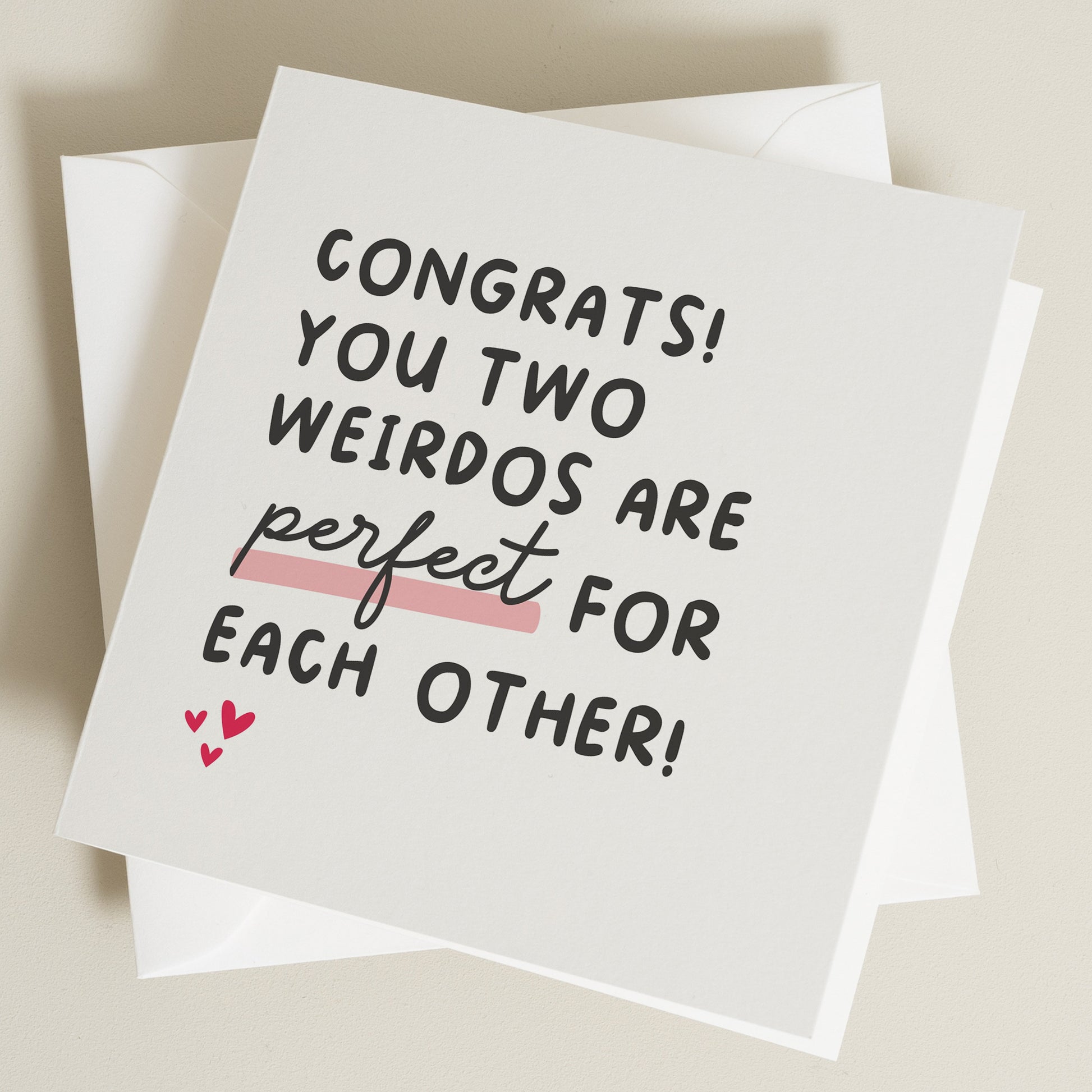 Congratulations On Your Engagement Card, Cute Engagement Card For Friends, To The Happy Couple On Your Engagement, Congrats You&#39;re Engaged