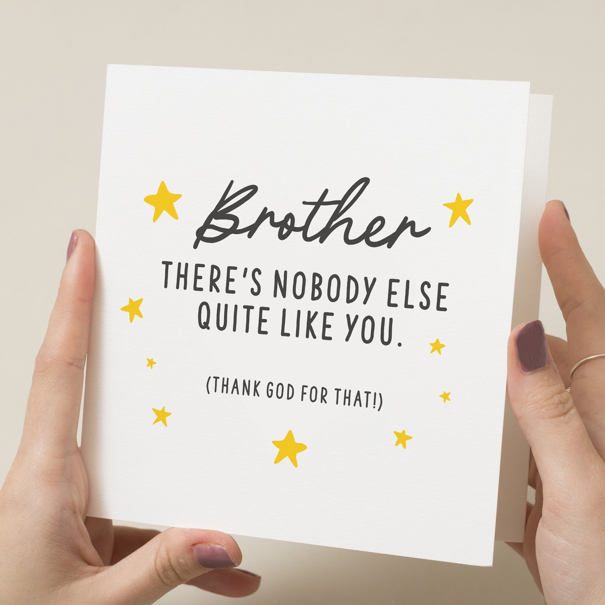 Brother Birthday Card, Funny Brother Card, Birthday Card For Brother, Funny Birthday Card For Brother, Best Brother Card For Him