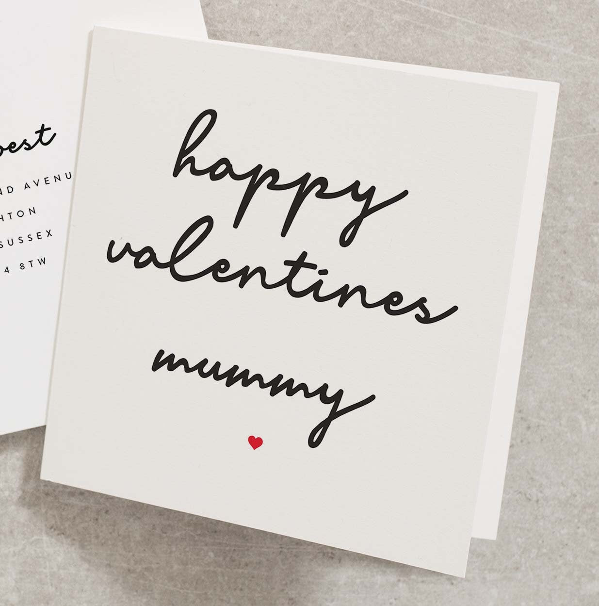 Happy Valentines Mummy Card, Mummy Valentines Card, Happy Valentines Card For Mum, Mum Valentines Day Card, Valentines Day Mum Card VC166