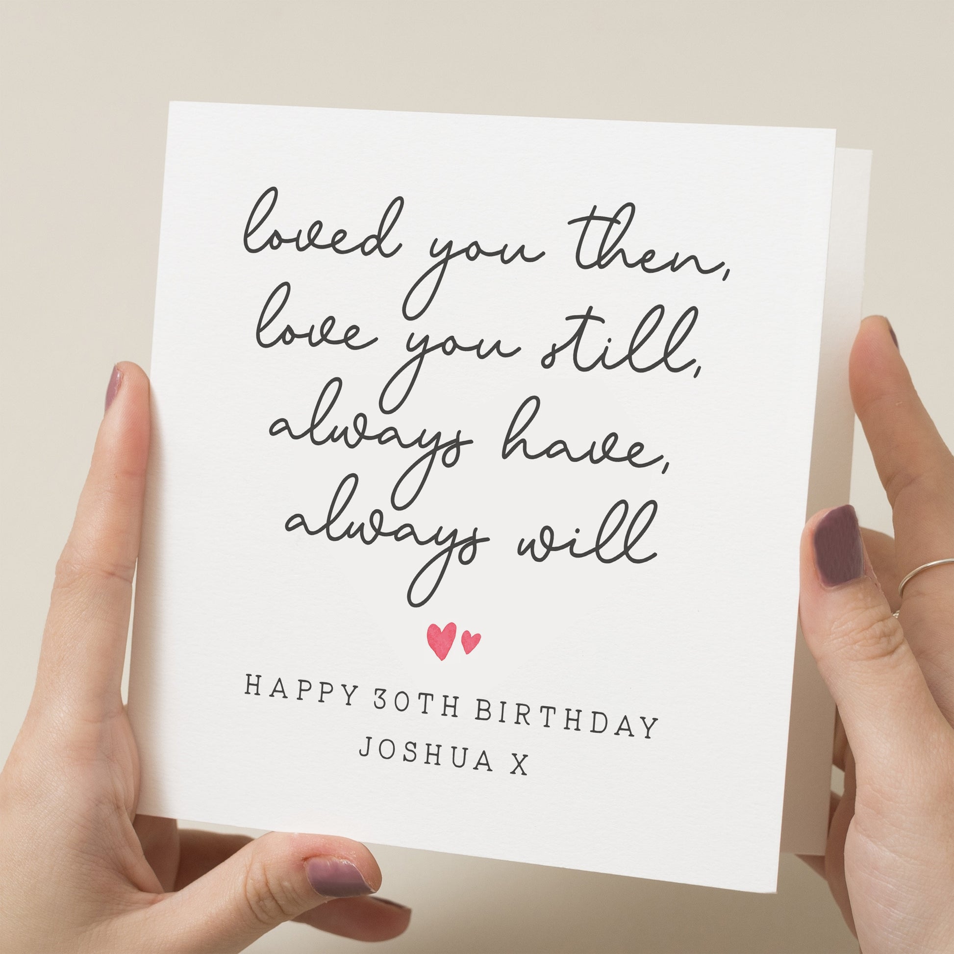 30th Birthday Card For Boyfriend, Boyfriend Poem Birthday Card, Thirtieth Birthday Card, 30th Birthday Gift For Him, Amazing Boyfriend