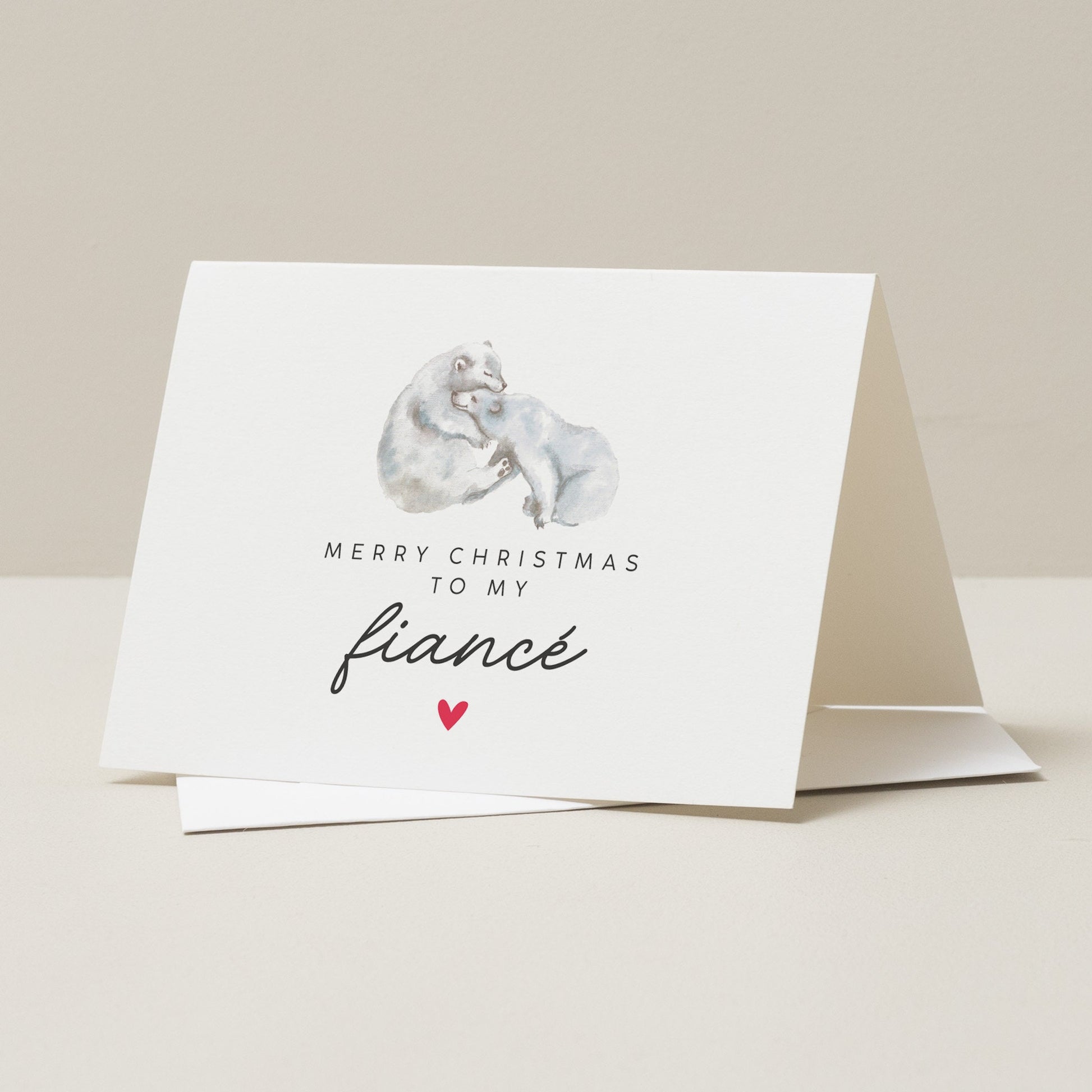 Fiancé Christmas Card, Christmas Gift For Fiance, Romantic Christmas Card, Christmas Card To Partner, Xmas Card For Him