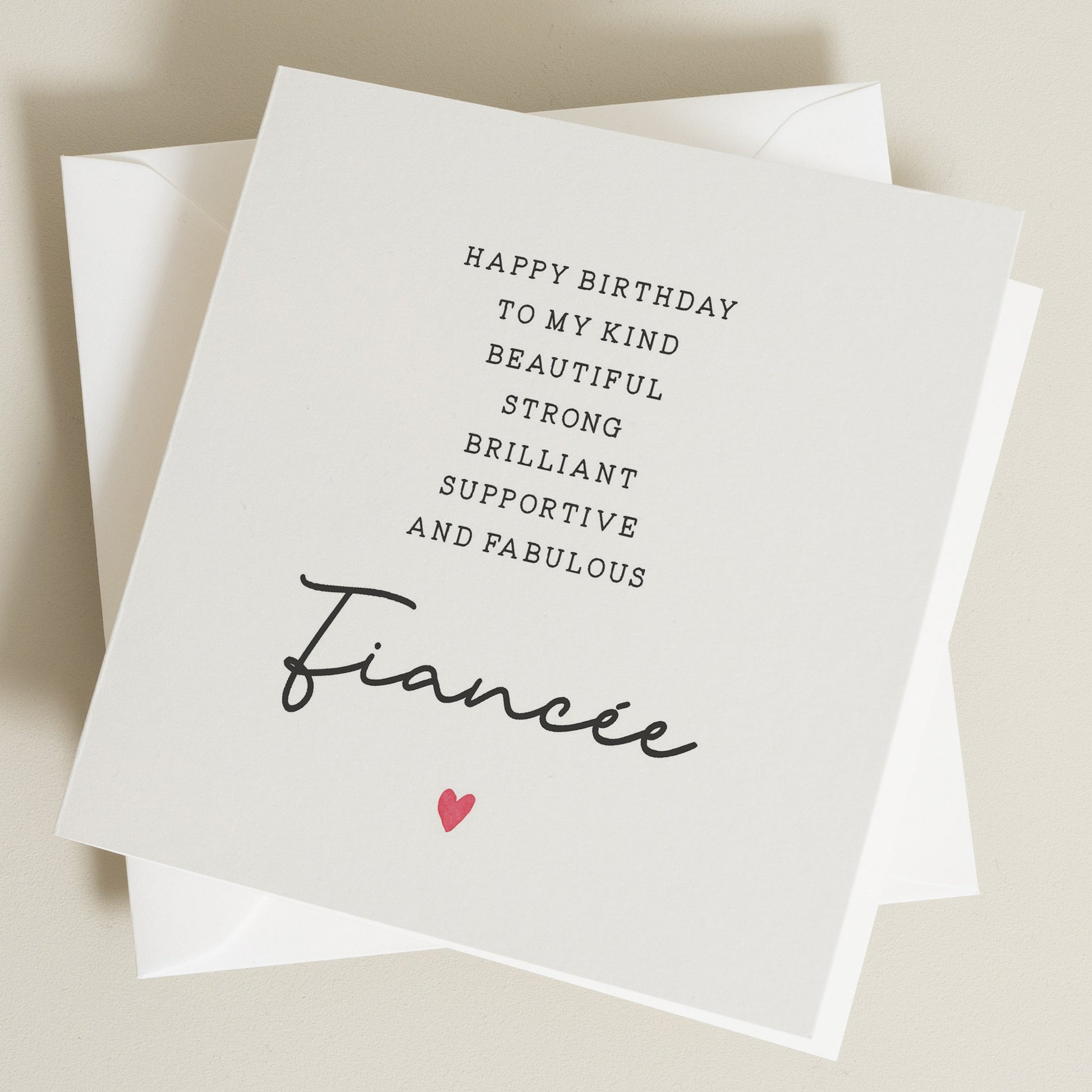 Poem Birthday Card For Fiancée, Fiancee Poem Birthday Card, Fiancée Birthday Card, Birthday Card For Her, Fiancee Gift For Her