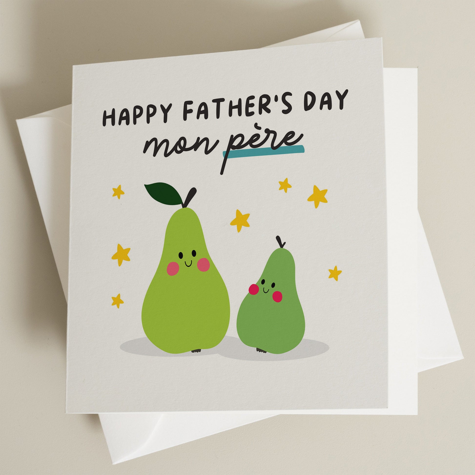 Funny Dad Gift, Funny Fathers Day Card, Happy Fathers Day Mon Pere, Punny Card For Dad, Funny Gift For Dad, Happy Fathers Day Dad Card