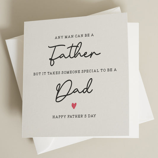 Step Dad Fathers Day Card, Fathers Day Gift For Dad, Card For Stepdad, Fathers Day Card From Step Children, Special Dad Fathers Day Card