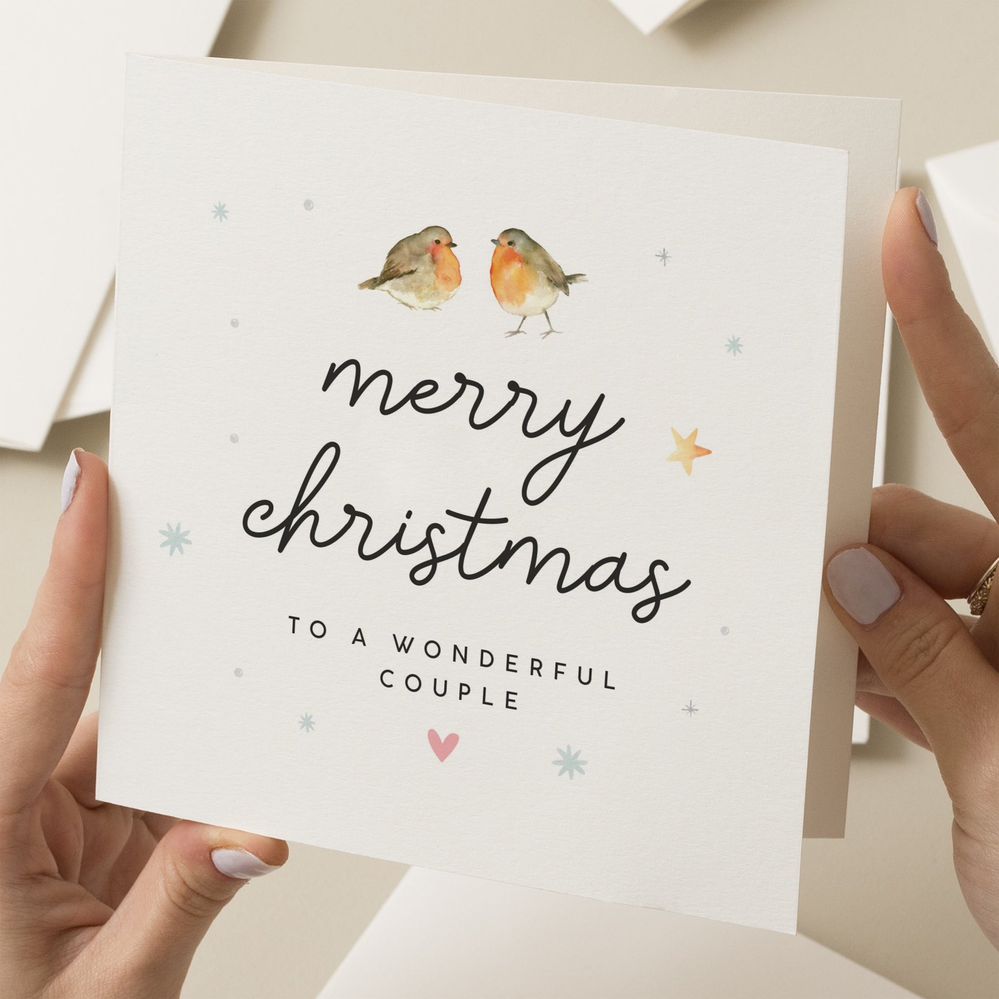 Couple Christmas Card, Christmas Card For Special Couple, Christmas Card For Both Of You, Friends Christmas Card, Merry Christmas Friends