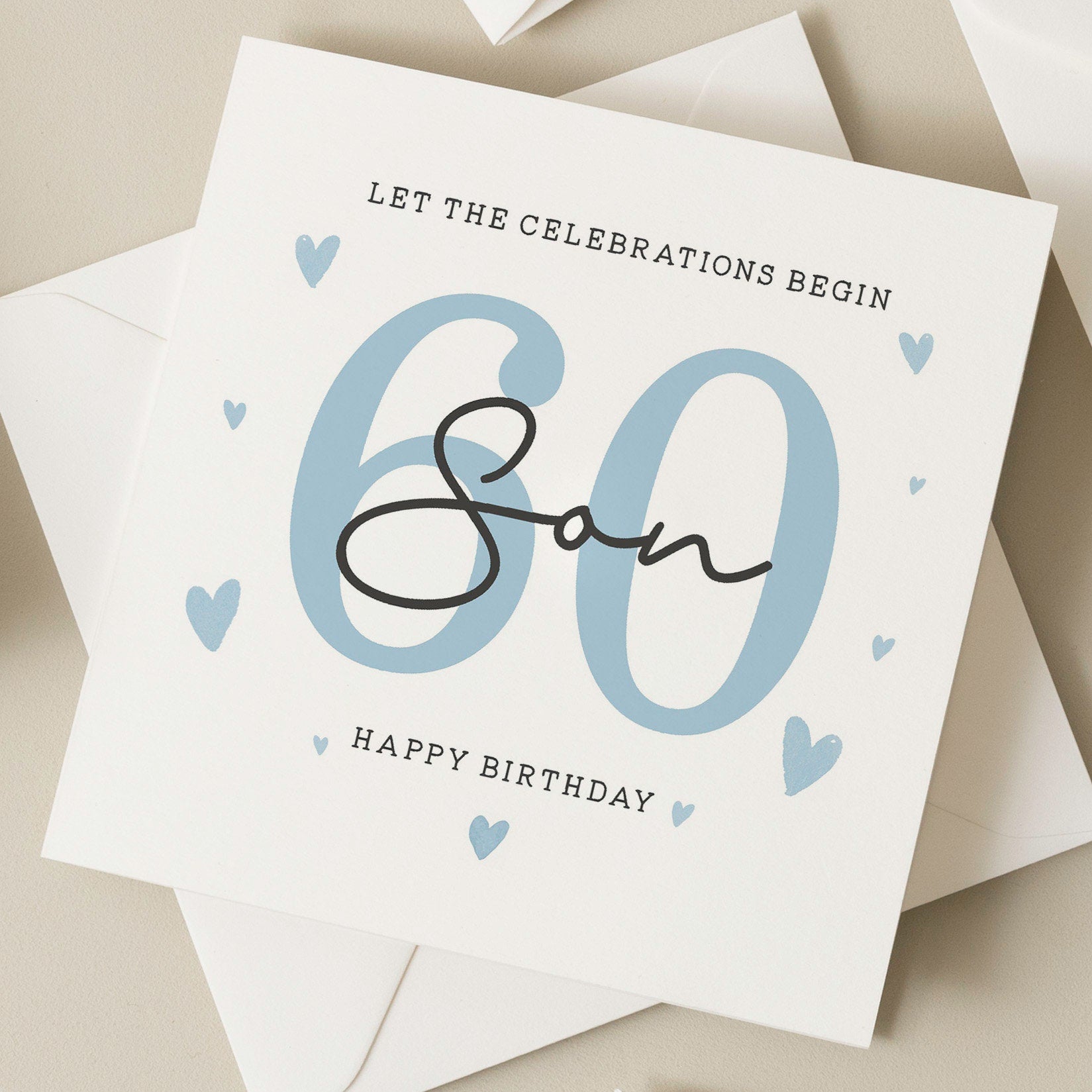 60th Birthday Card, For Son, Son 60th Birthday Card, 60th Birthday Card For Son, 60th Birthday Gift For Him, Sixtieth