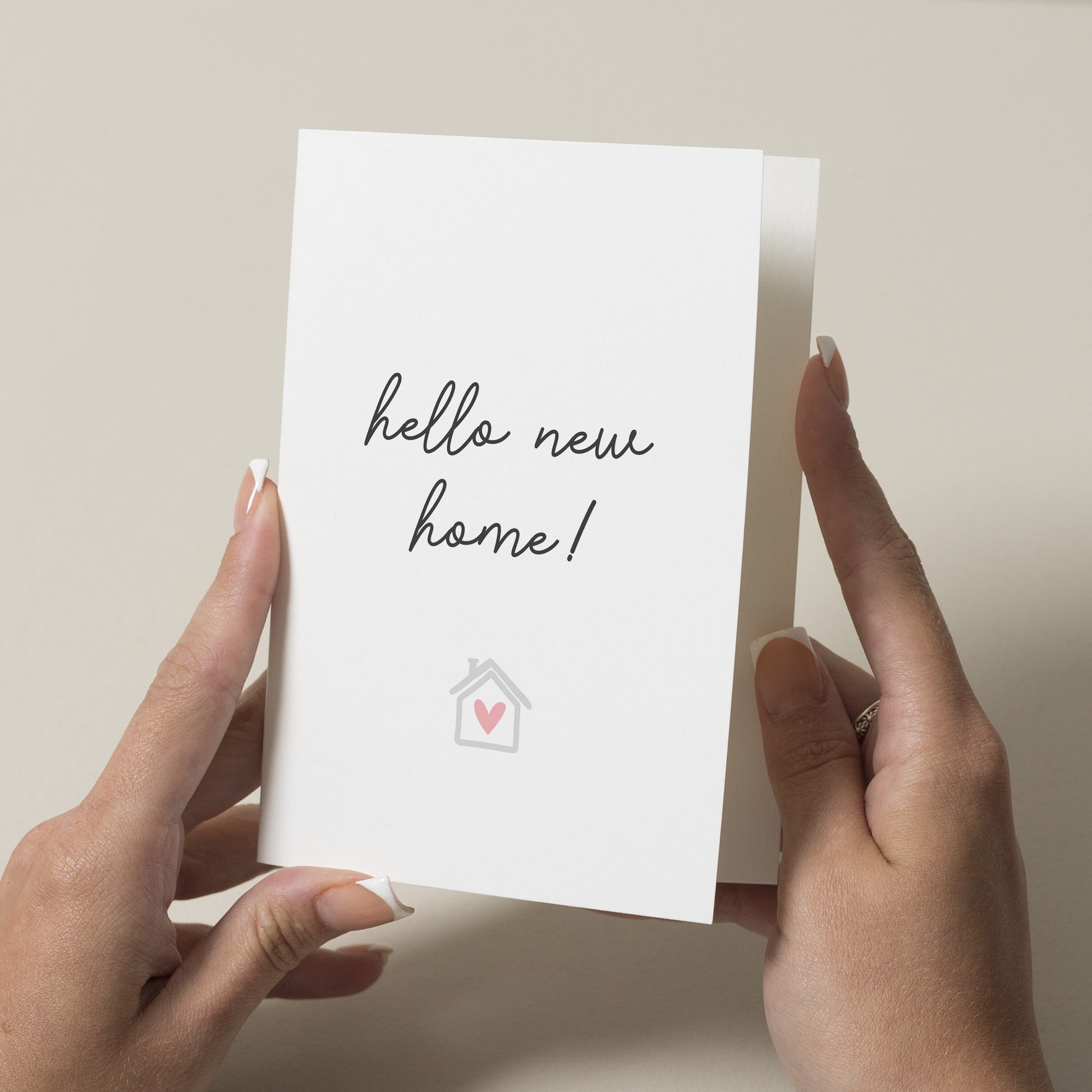 Happy New Home Card, Hello New Home Card, Congratulations New House Card, Housewarming Card, New Home Card For Friends, First Home Card