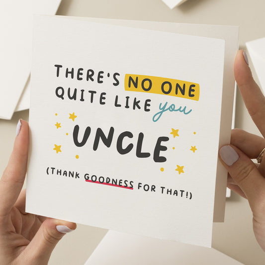 Birthday Card For Uncle, Funny Birthday Card For Uncle, Birthday Gift For Uncle, Funny Birthday Card For Him, To Uncle