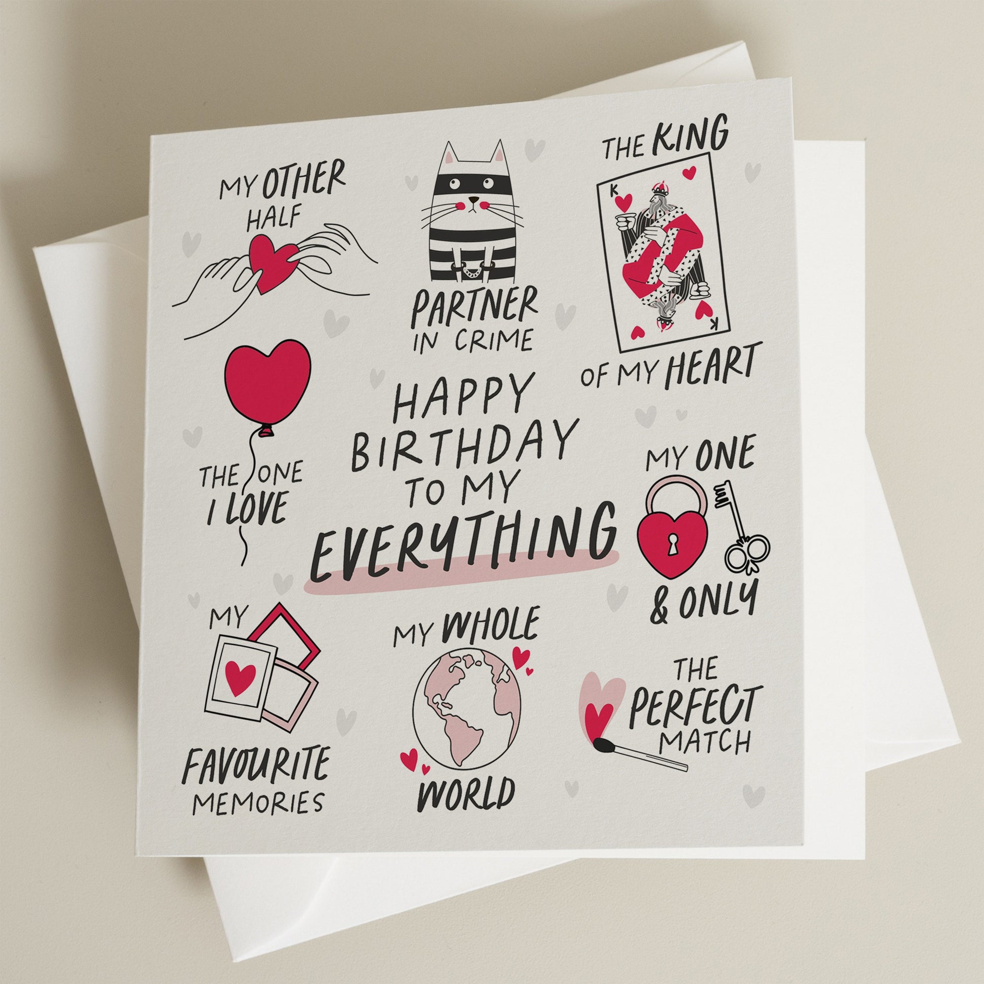 Boyfriend Birthday Card , Birthday Card For Husband, Wife Birthday Card For Her, Girlfriend Birthday Card, Partner Birthday, Birthday Gift