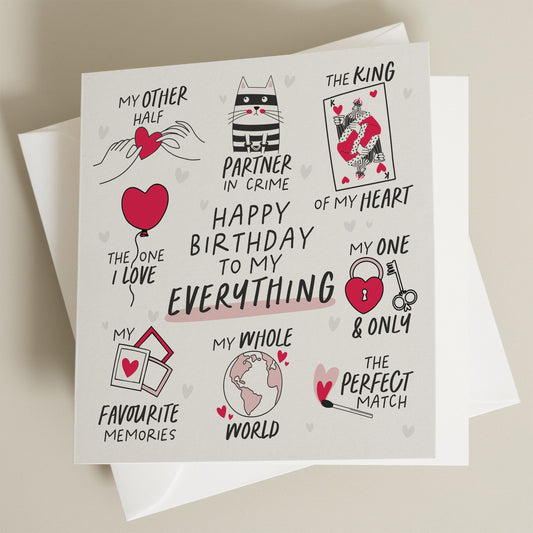 Boyfriend Birthday Card , Birthday Card For Husband, Wife Birthday Card For Her, Girlfriend Birthday Card, Partner Birthday, Birthday Gift