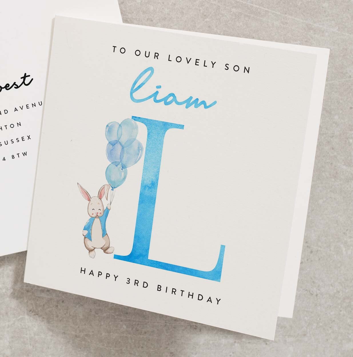 Happy 3rd Birthday To Our Lovely Son Card, Personalised Birthday Card For Son, Son 3rd Birthday Card, Birthday Card For Our Son BC985