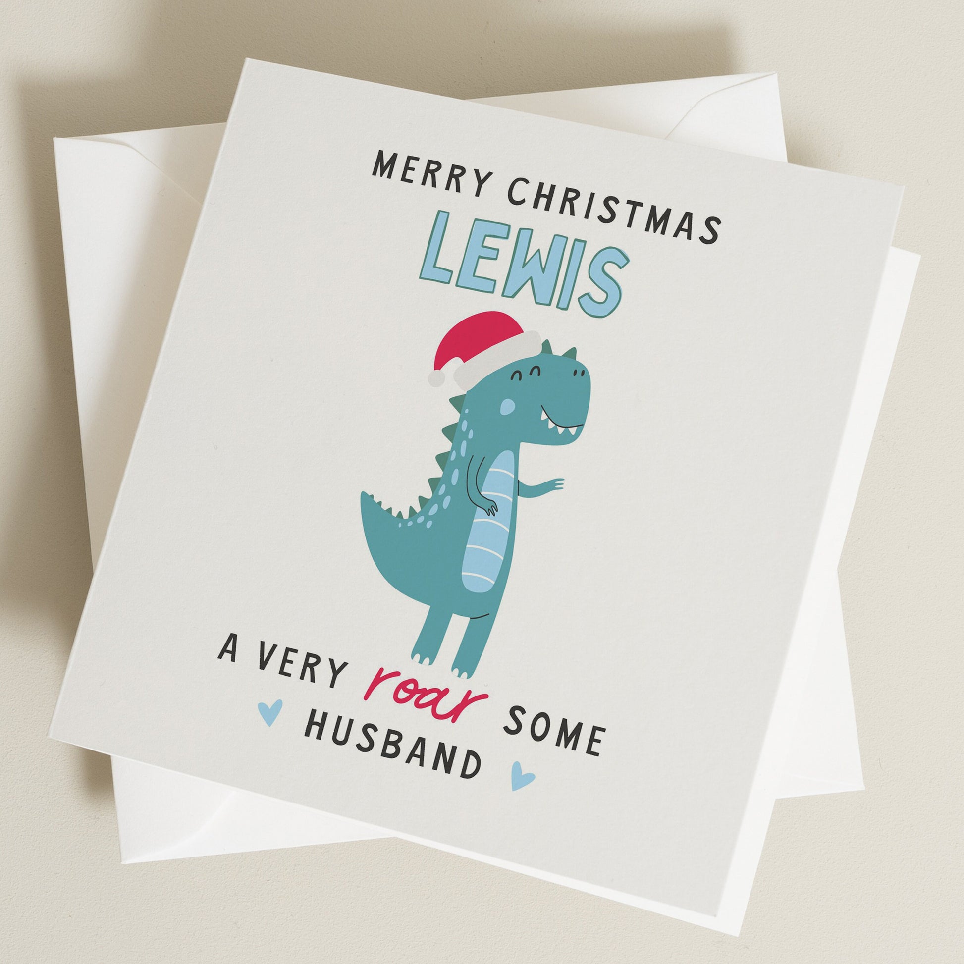 Husband Christmas Card, Personalised Christmas Card, To My Husband on Christmas, Romantic Hubby Christmas Card, Christmas Card For Him