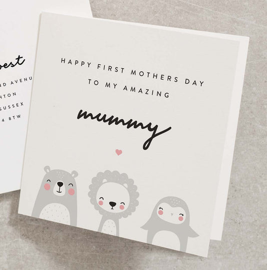 Happy First Mothers Day Card, Mummy First Mothers Day Card, Mum First Mothers Day Card, First Mothers Day Card, Mothers Day Card MD095