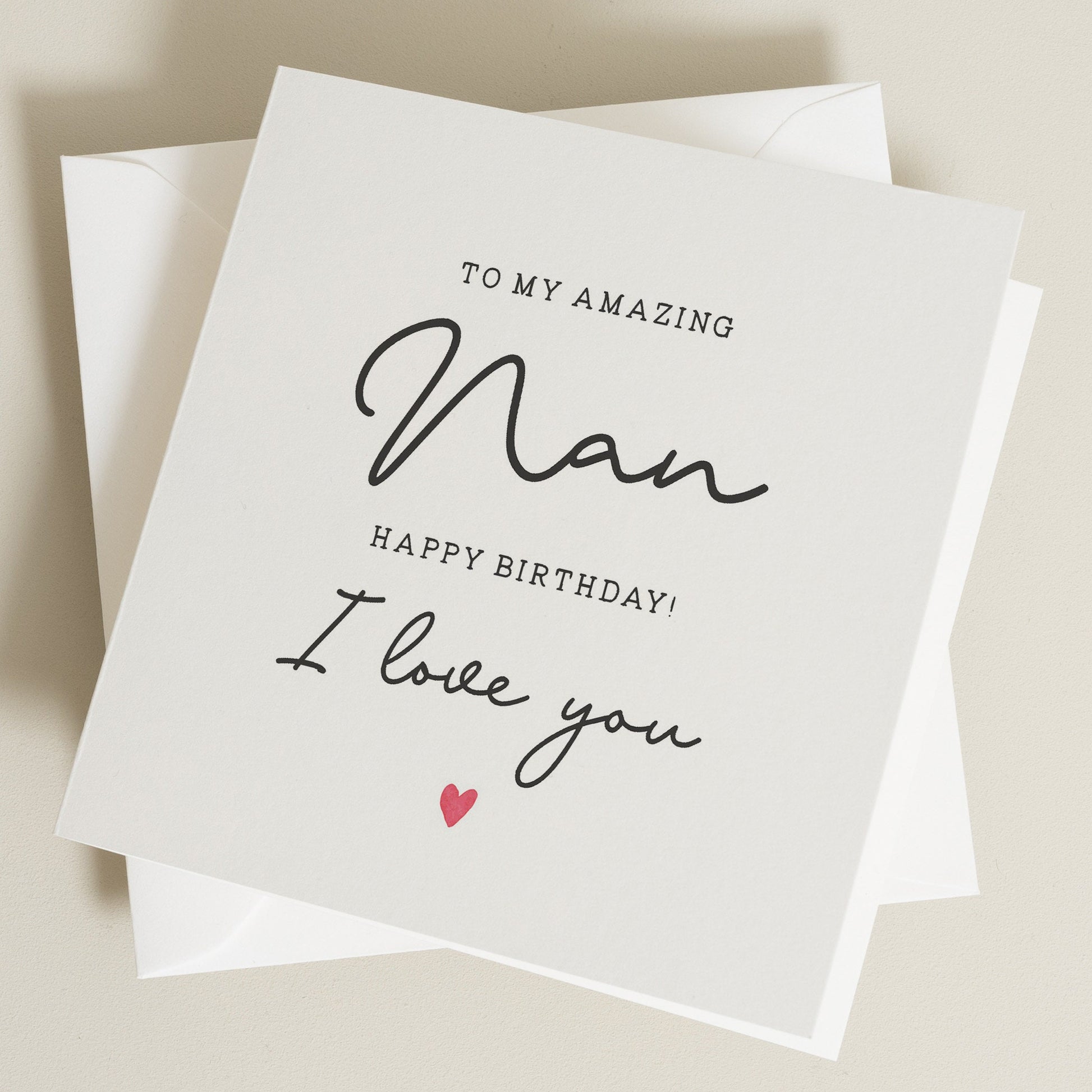 Amazing Nan Birthday Card, Birthday Card For Nan, Nan Birthday Card, Cute Birthday Card To Nan, Birthday Gift For Nan, Grandma Card