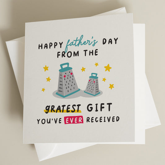 Funny Fathers Day Gift For Dad, Pun Fathers Day Card, From Your Greatest Gift, Pun Card For Fathers Day, World&#39;s Greatest Dad