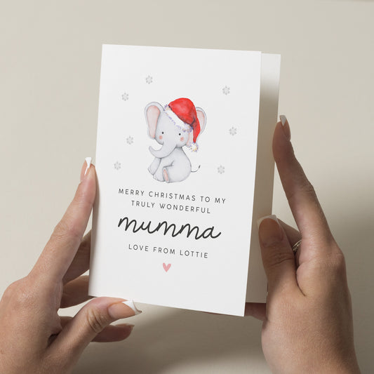 Mum Christmas Card, Christmas Card For Mum, Mum Christmas Gift, Xmas Card For Mum, Mum Xmas Gift, Simple Mum Christmas Card, Mummy, Mother