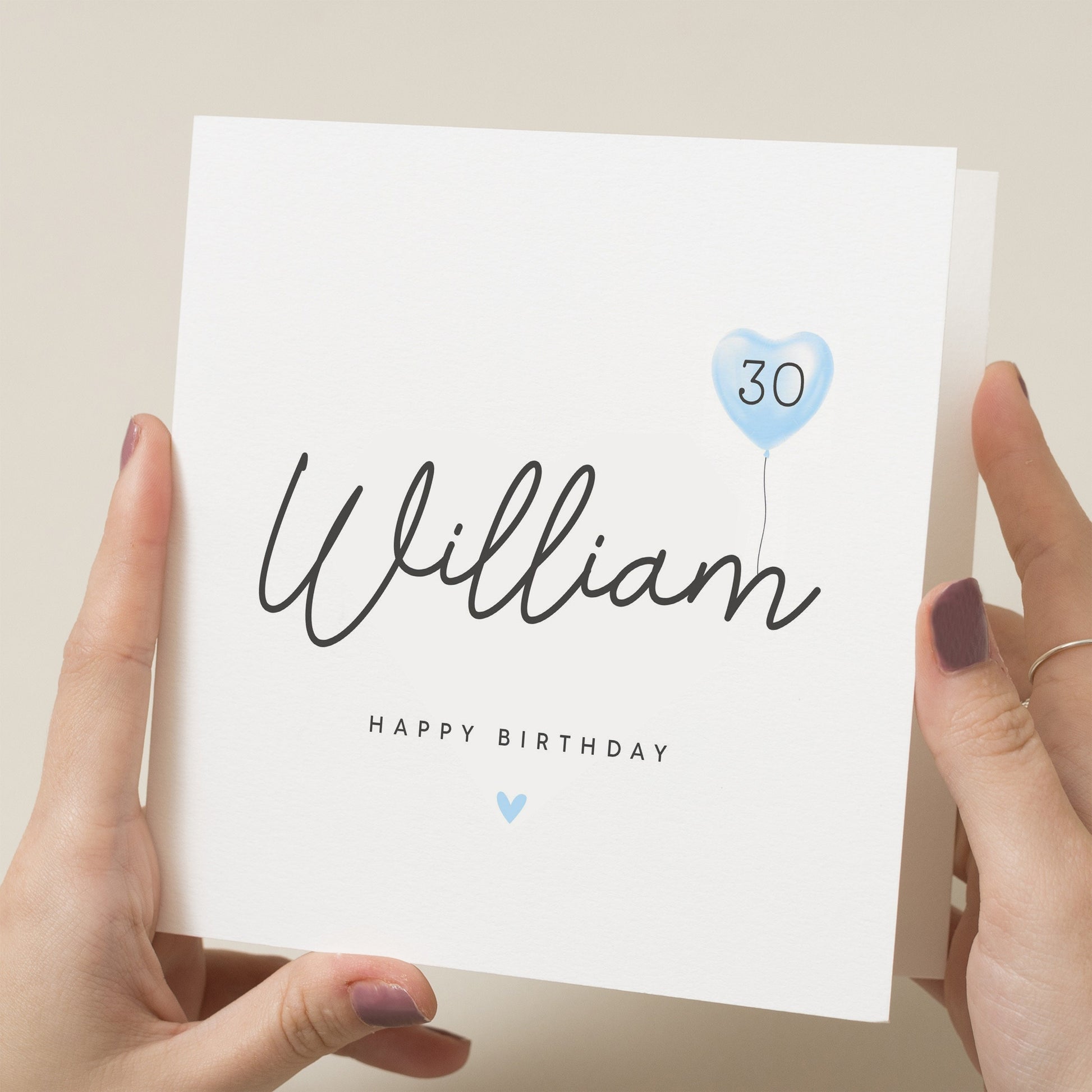 30th Birthday Card For Him, For Son, Happy Thirtieth Birthday Card, Personalised Birthday Card, 30th Birthday Card Husband, Brother, Friend