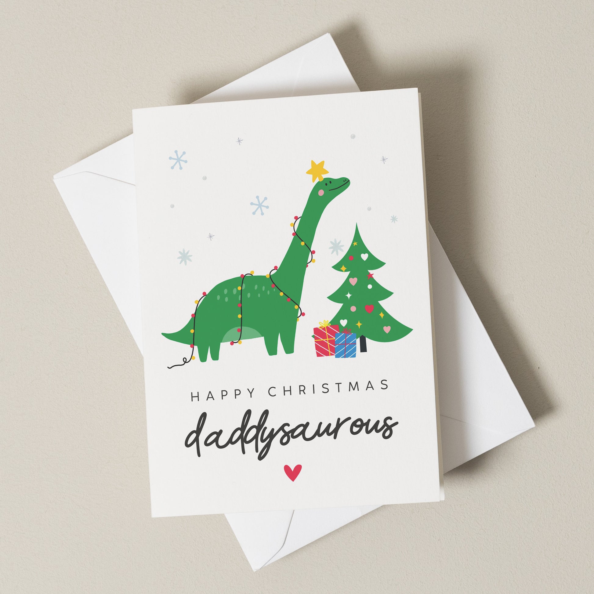 Daddy Christmas Card, Dad Christmas Card, Christmas Card From Children, Dinosaur Christmas, Christmas Card For Daddy, Christmas Card Dad