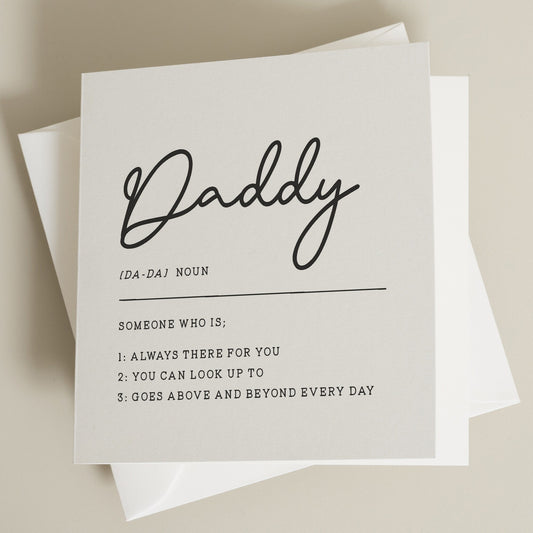 Simple Fathers Day Card For Dad, Cute Fathers Day Card For Him, Meaning Of Dad Card, Dad Fathers Day Gift, Fathers Day Card From Daughter