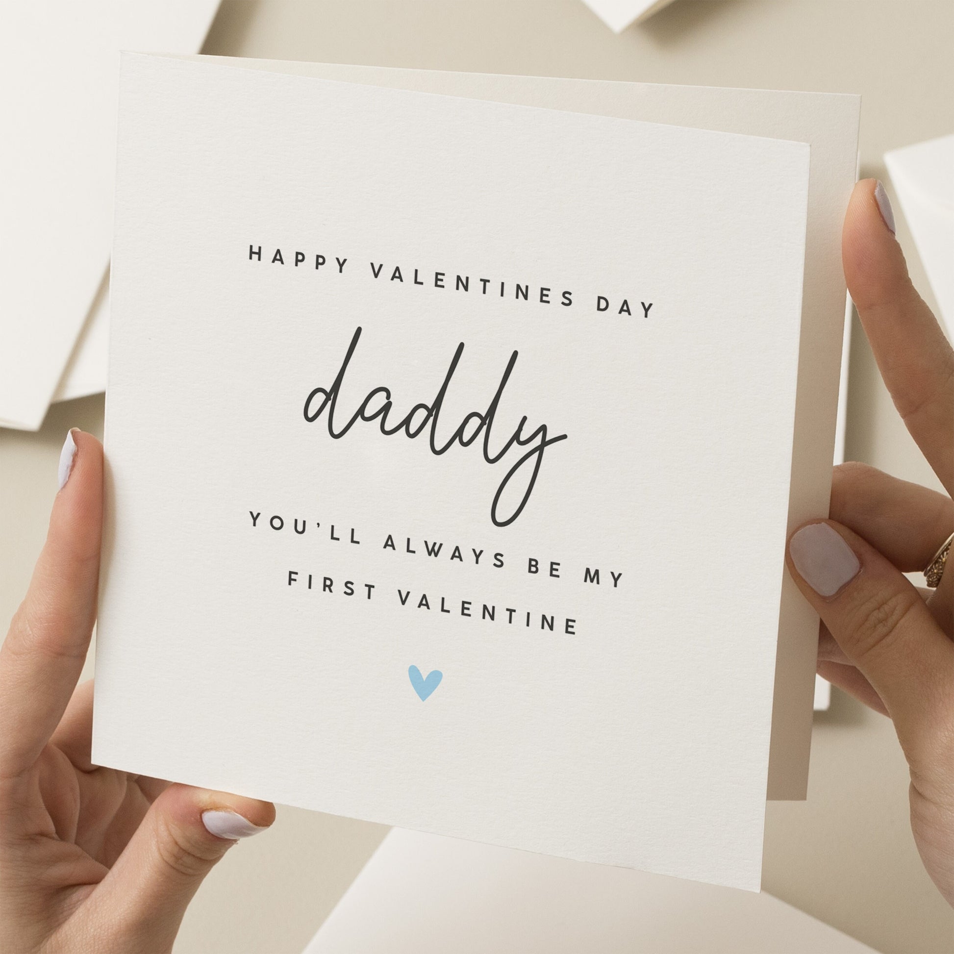 First Love Valentines Day Card For Daddy, Dad Valentine Card From Baby, First Valentines As My Dad, New Baby Card For Him, Special Valentine