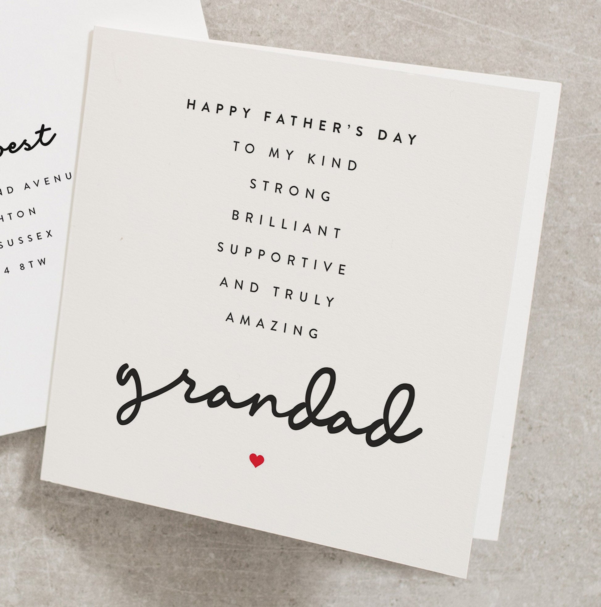 Grandad Fathers Day Card, Happy Fathers Day As My Grandad, Amazing Grandad Card, Special Grandpa Fathers Day Card, Pops, Grandparent FD043