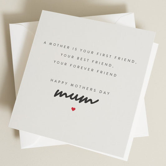 Mothers Day Mam Card, Personalised Mothers Day, Mothers Day Poem Card, Happy Mothers Day Card, Cute Mothers Day Card, Best mum Card MD024