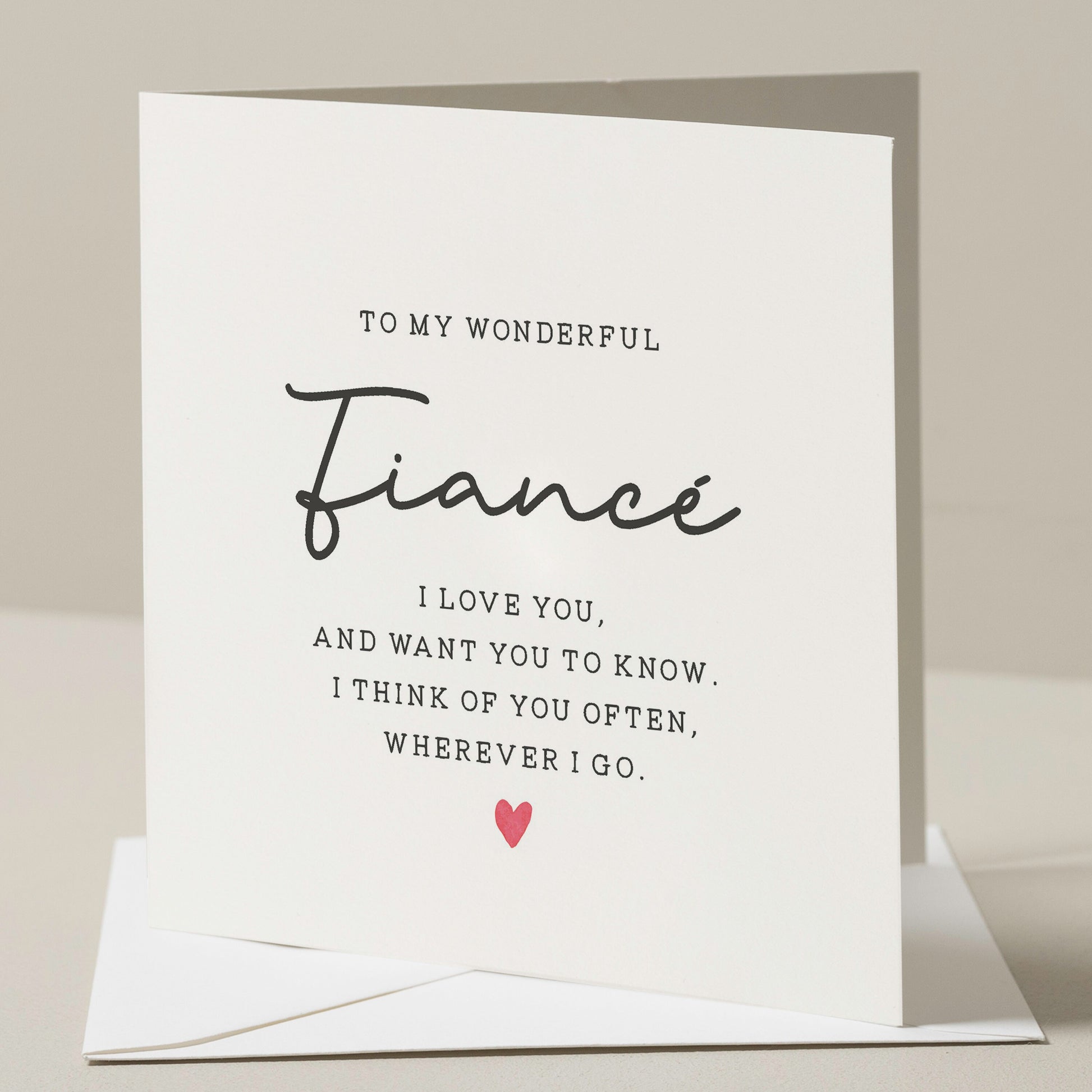 Fiancé Birthday Card, Poem Birthday Card For Fiancé, Fiance Poem Birthday Card, Birthday Card For Him, Fiance Gift For Him