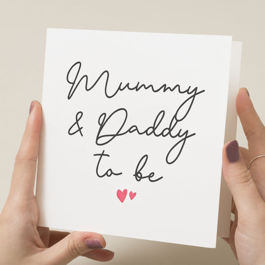 New Baby Card, Mummy and Daddy To Be, New Parents, Baby Shower Card, Pregnancy Card, Congratulations Card, Baby Shower Gift, New Baby Gift