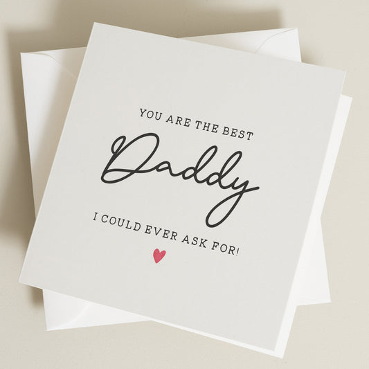 Best Dad Birthday Card, Birthday Card For Daddy, Daddy Birthday Card, Happy Birthday Dad, Birthday Dad Gift, Simple Card To Daddy