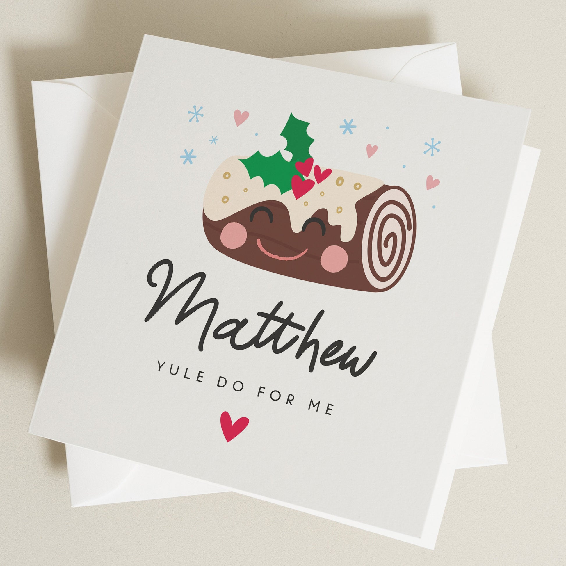 Cute Christmas Card, Funny Personalised Christmas Card, Boyfriend Christmas Card, Romantic Christmas Card, Girlfriend Christmas Card