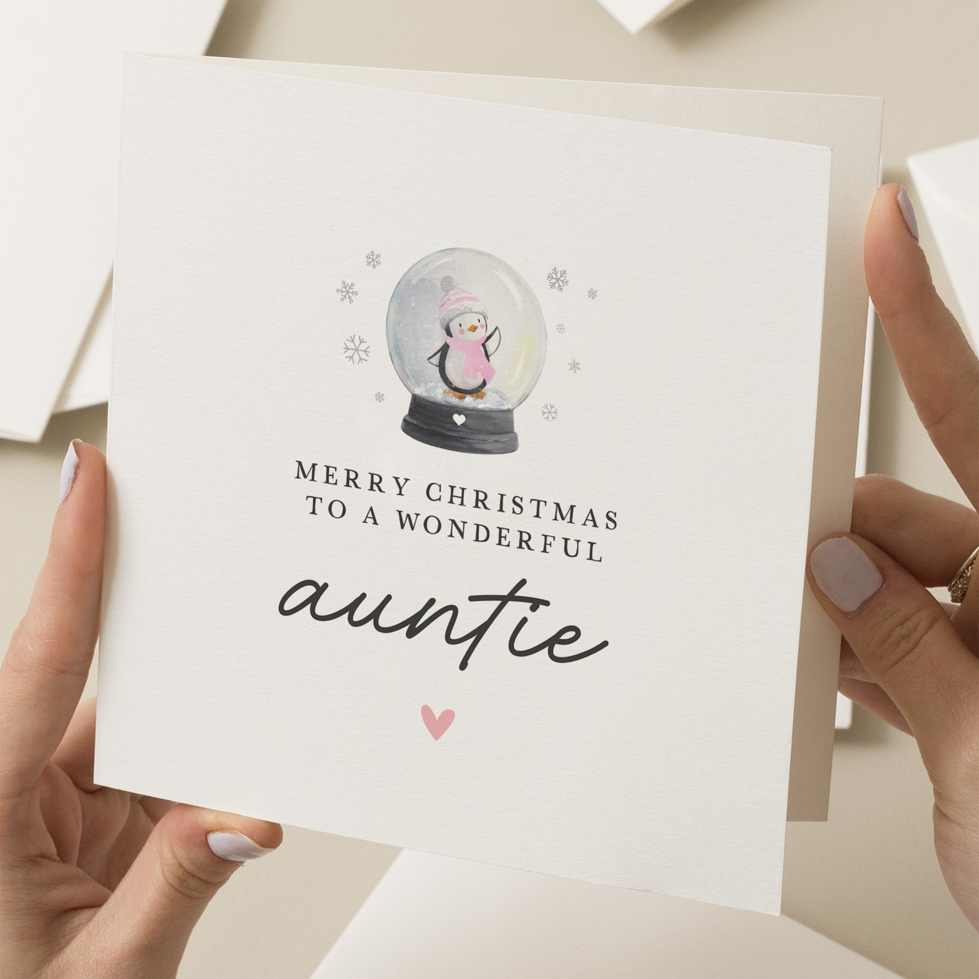 Auntie Christmas Card, Christmas Card For Auntie, Christmas Auntie Card, Cute Christmas Auntie Card, Aunt, Aunty, Xmas Gift