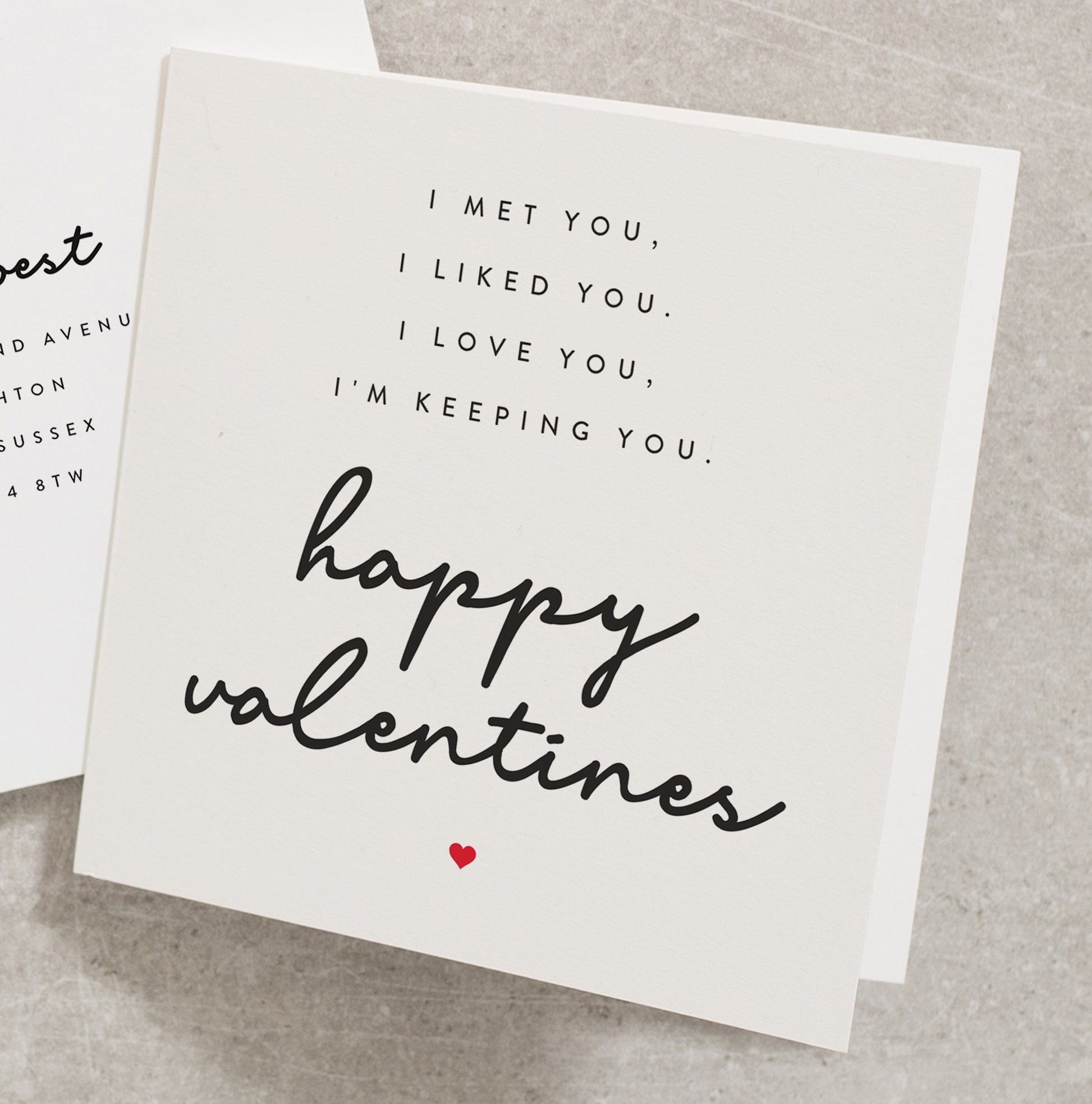 Love You Valentines Day Card for Him, Romantic Valentines Day Card for Her, I Love You Poem Valentines Day Card for Her VC011