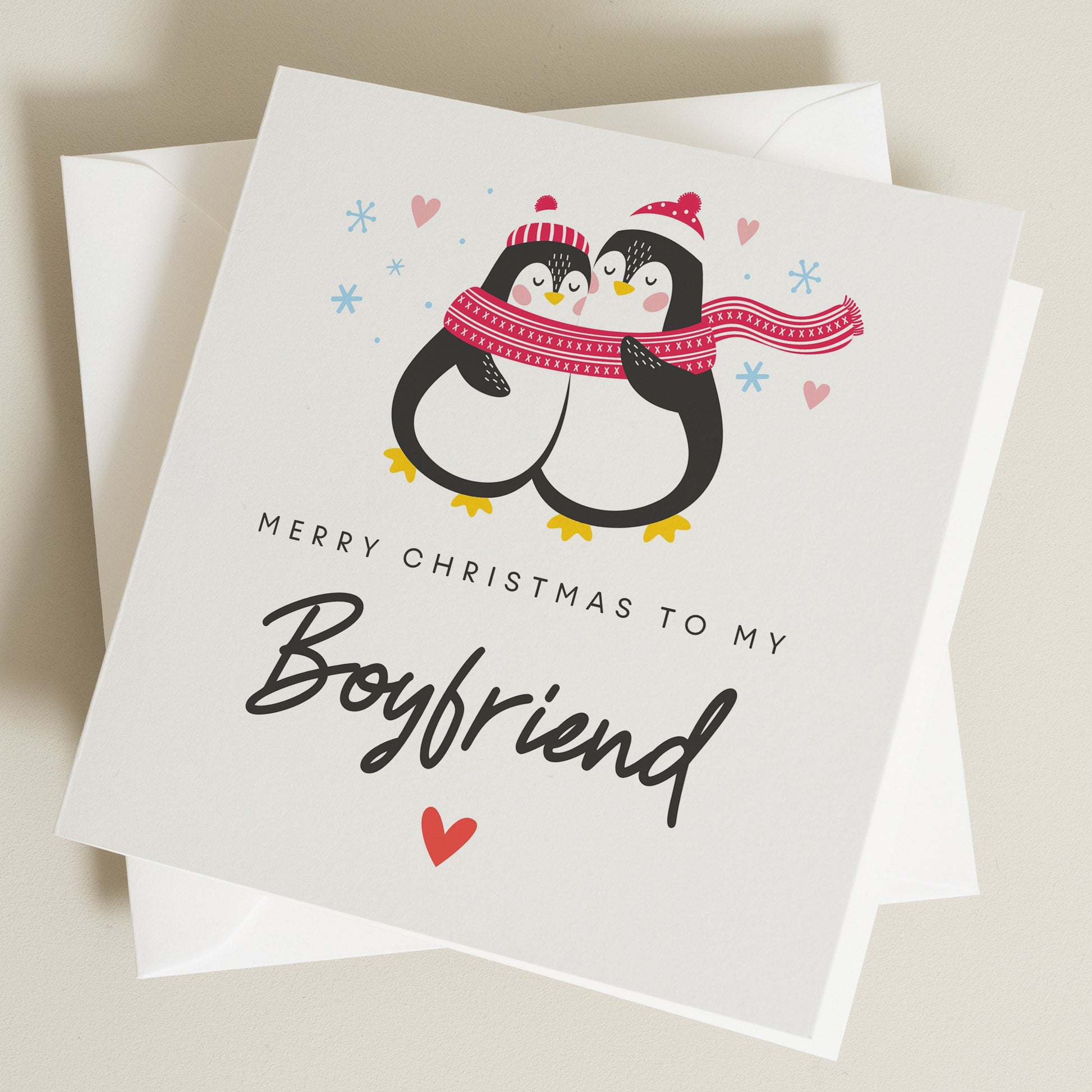 Boyfriend Christmas Card, Girlfriend Christmas Card, Personalised Christmas Card For Him or Her, Christmas Card, Romantic Christmas Card