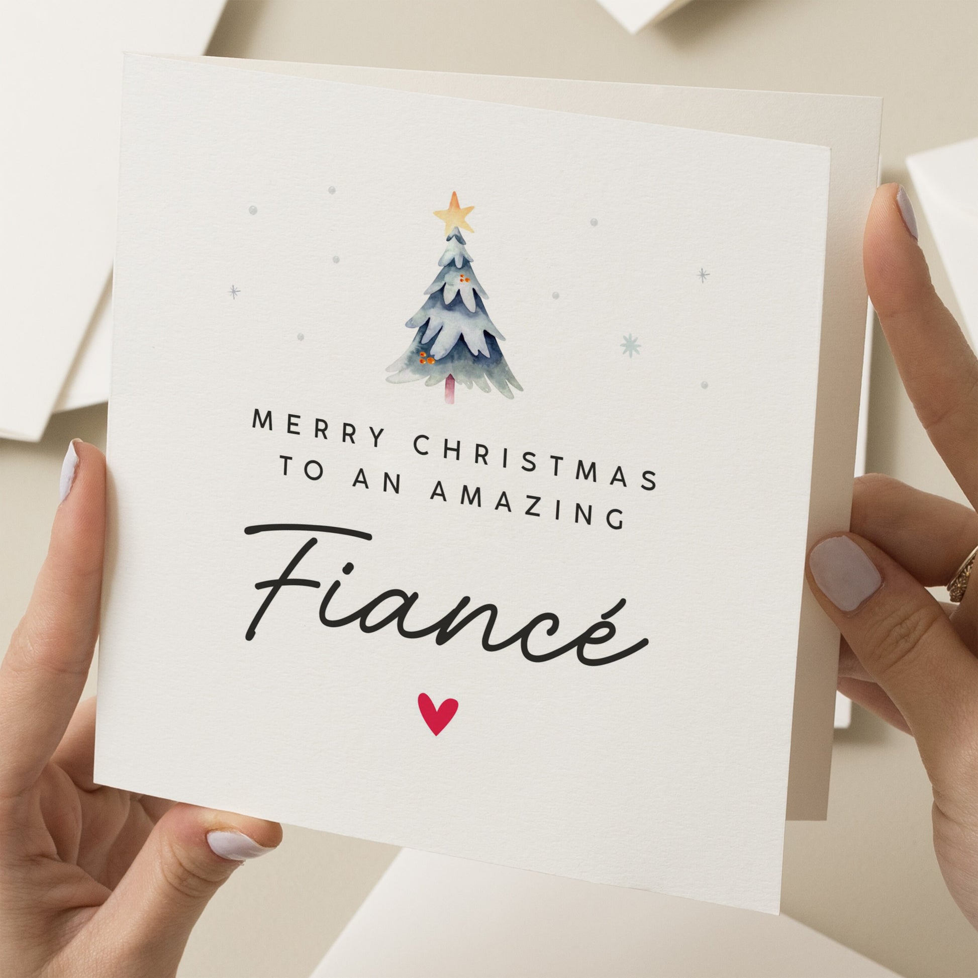 Fiancé Christmas Card, Christmas Card Fiancé, Christmas Card for Future Husband, For Him Christmas Card, Man Xmas Card, Gift