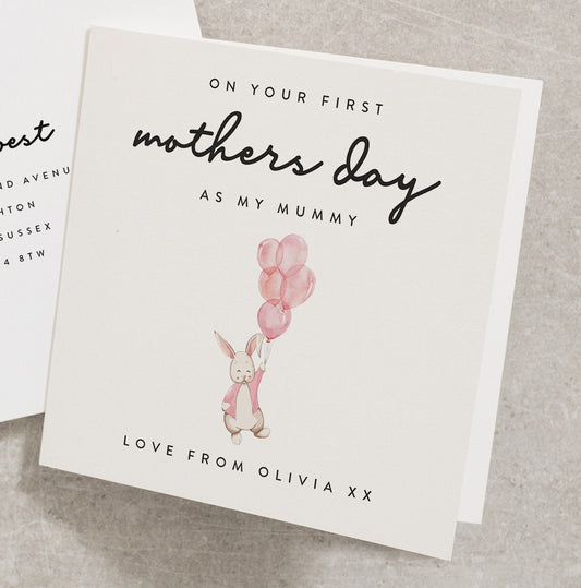 First Mothers Day Card For Mummy, Mummy 1st Mothers Day Card, Personalised Mothers Day Card, Happy Mothers Day Card For Mummy MD105