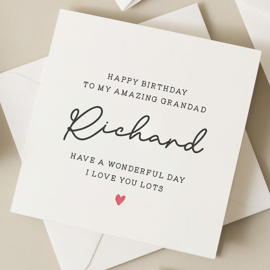 Amazing Grandad Card, Personalised Birthday Card For Grandad, Birthday Gift For Grandad, Grandad Birthday Card, Grandpa Birthday Gift