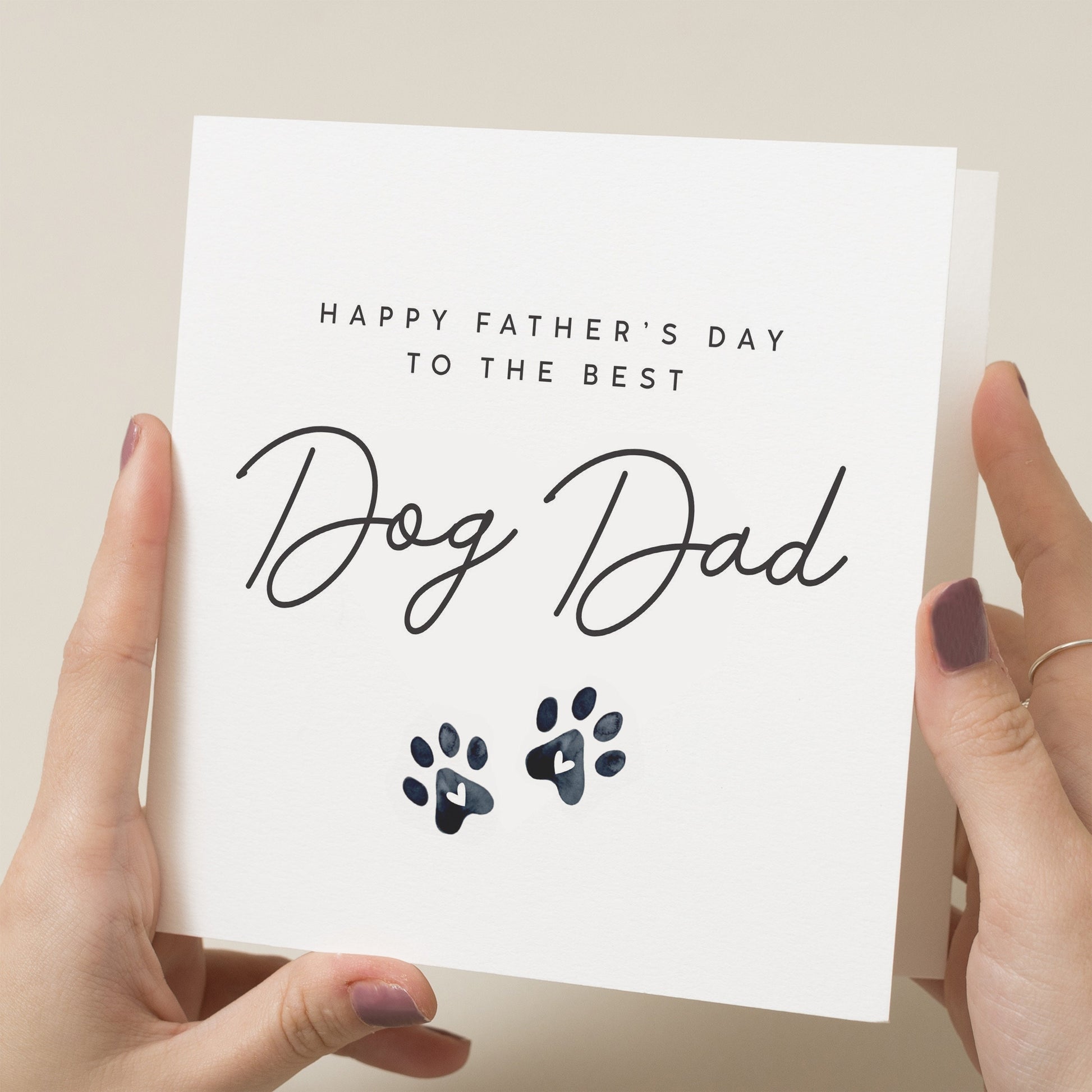 Dog Dad Card For Him, Fathers Day Card From The Dog, To The Best Dog Dad, Happy Fathers Day, Dog Parent Card, Dog Dad Card, Gift From Dog