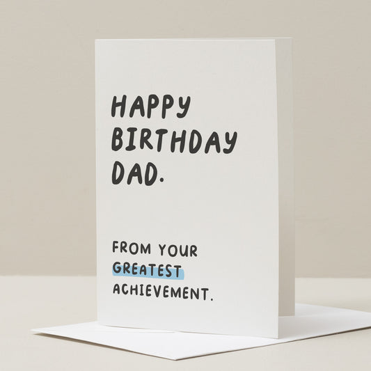 Dad Birthday Card, Funny Birthday Card For Dad, Dad Birthday Gift, Birthday Card For Him, From Daughter, Joke Birthday Card, Dad, From Son