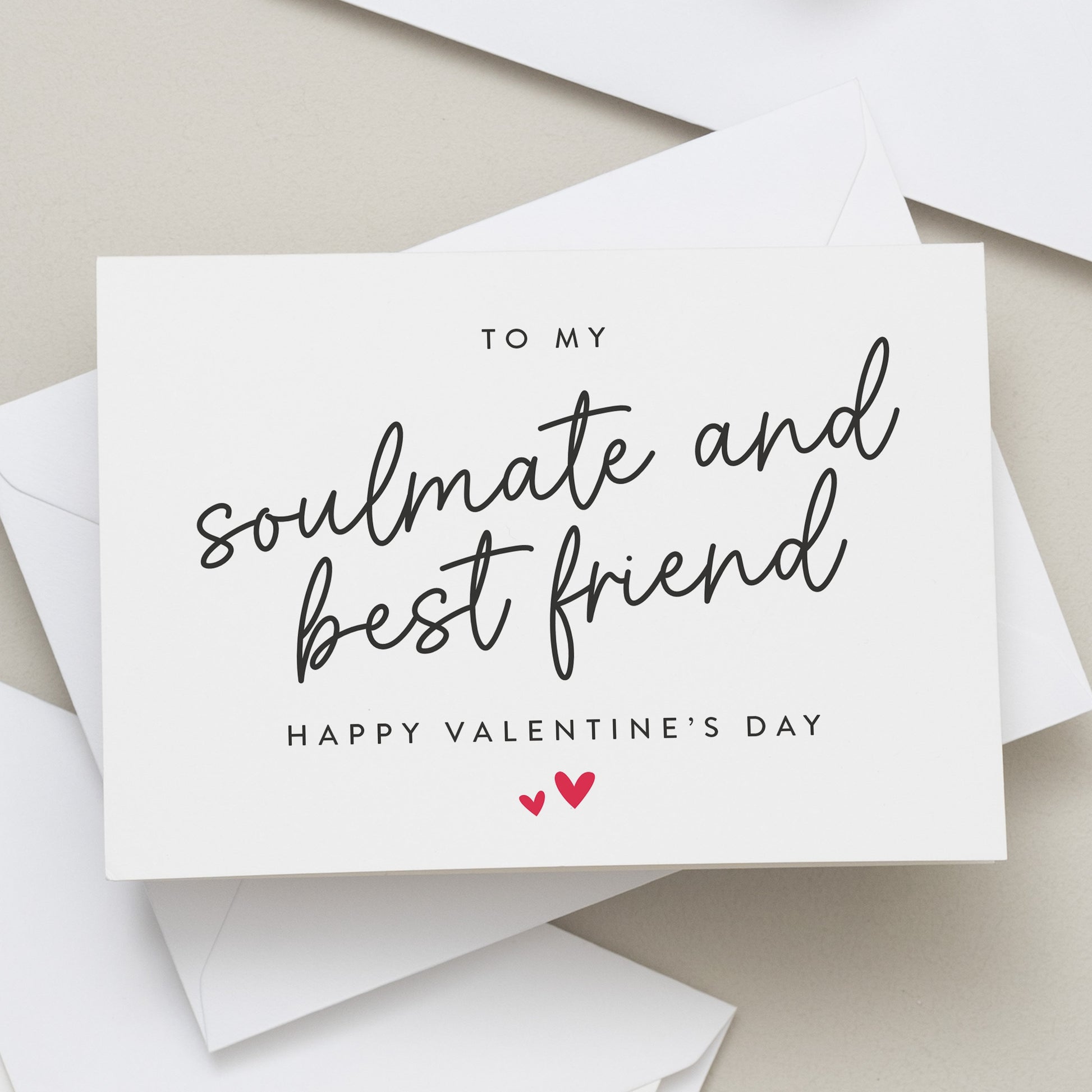 Soulmate Best Friend Valentines Day Card, Valentines Day Card Husband, Girlfriend, Boyfriend Valentines Greeting Card For Him, For Her