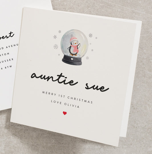 Auntie Christmas Card, Personalised Christmas Card For Auntie, Christmas Auntie Card, Auntie Card For Christmas CC463