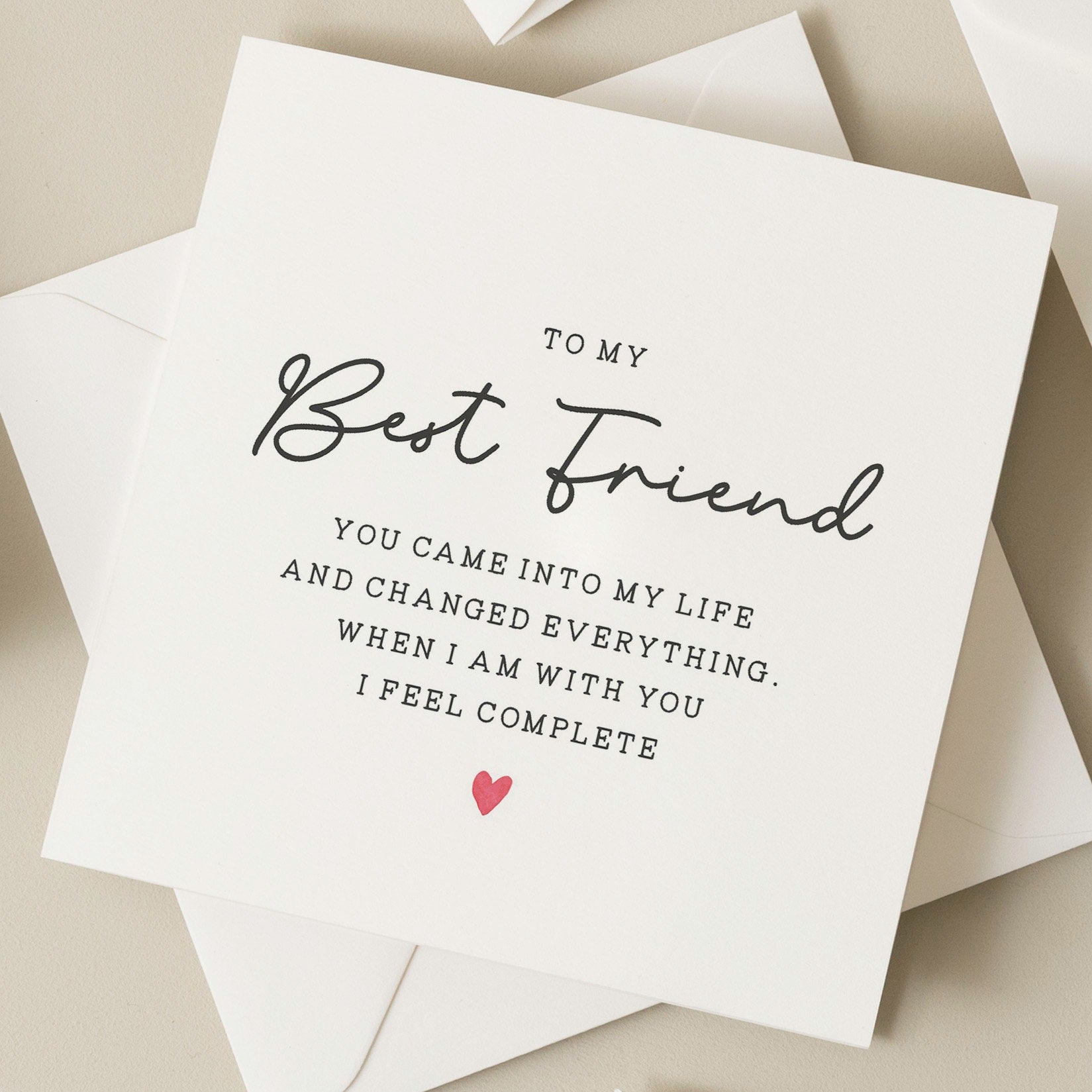 Best Friend Birthday Card, Best Friend Poem Card, Happy Birthday Best Friend Gift, Birthday Card For Bestie, Best Friend Birthday Card