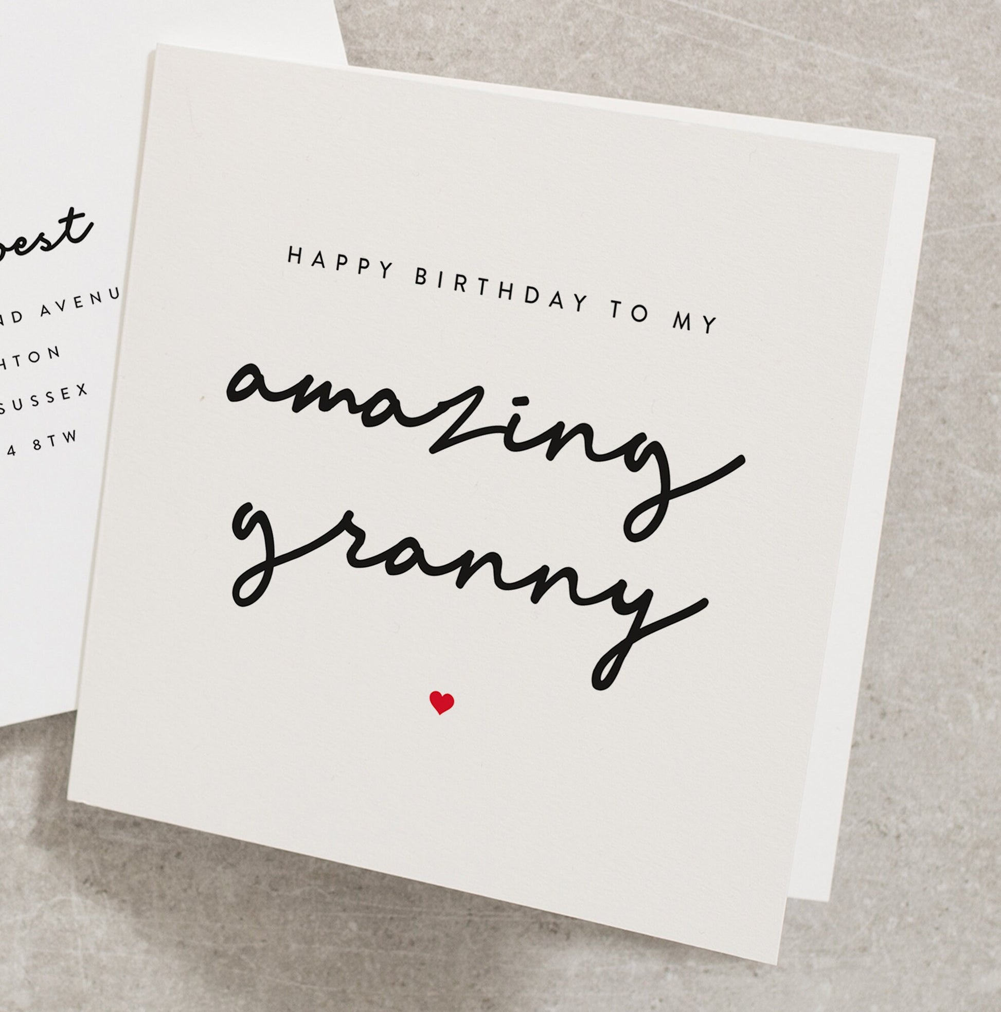 Personalised Birthday Card For Granny, Happy Birthday To My Amazing Nan, Birthday Card For Grandma, Birthday Card Nan BC221