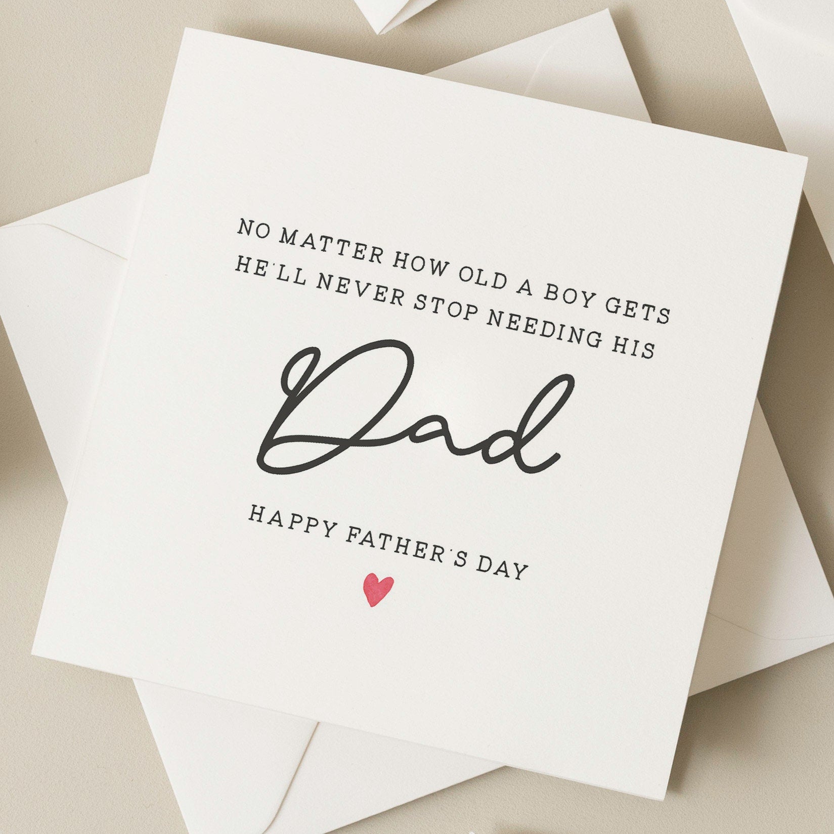 Fathers Day Card From Son, Son Fathers Day Card, Fathers Day Gifts From A Son For Dad, Card To Dad, Happy Fathers Day Card