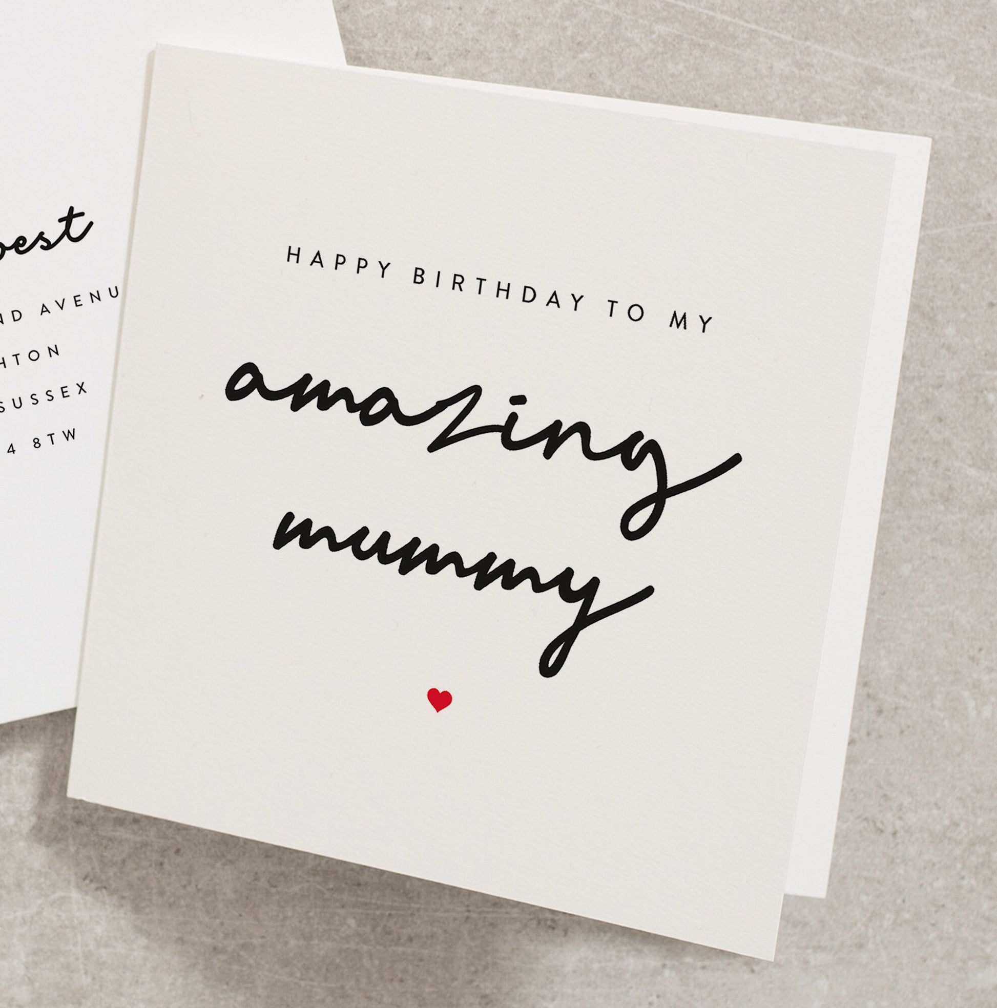 Personalised Birthday Card For Mummy, Happy Birthday To My Amazing Mummy, Birthday Card From Baby, Birthday Card Mum BC053