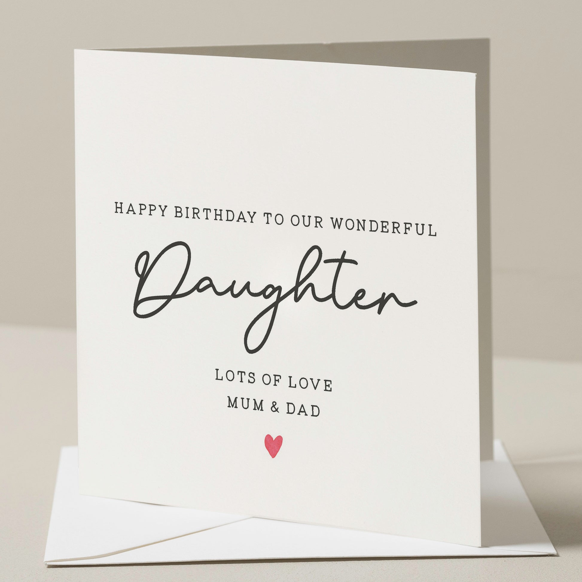 Daughter Birthday Card, Personalised Birthday Card For Daughter, Birthday Gift For Daughter, Cute Card For Daughter, Birthday Gift