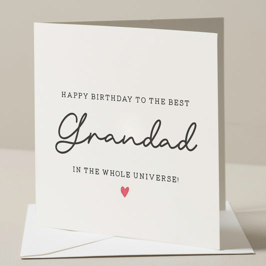 Grandad Birthday Card, Birthday Card For The Best Grandad, Birthday Gift For Grandad, The Best Grandad, Grandpa Gift, Special Grandad