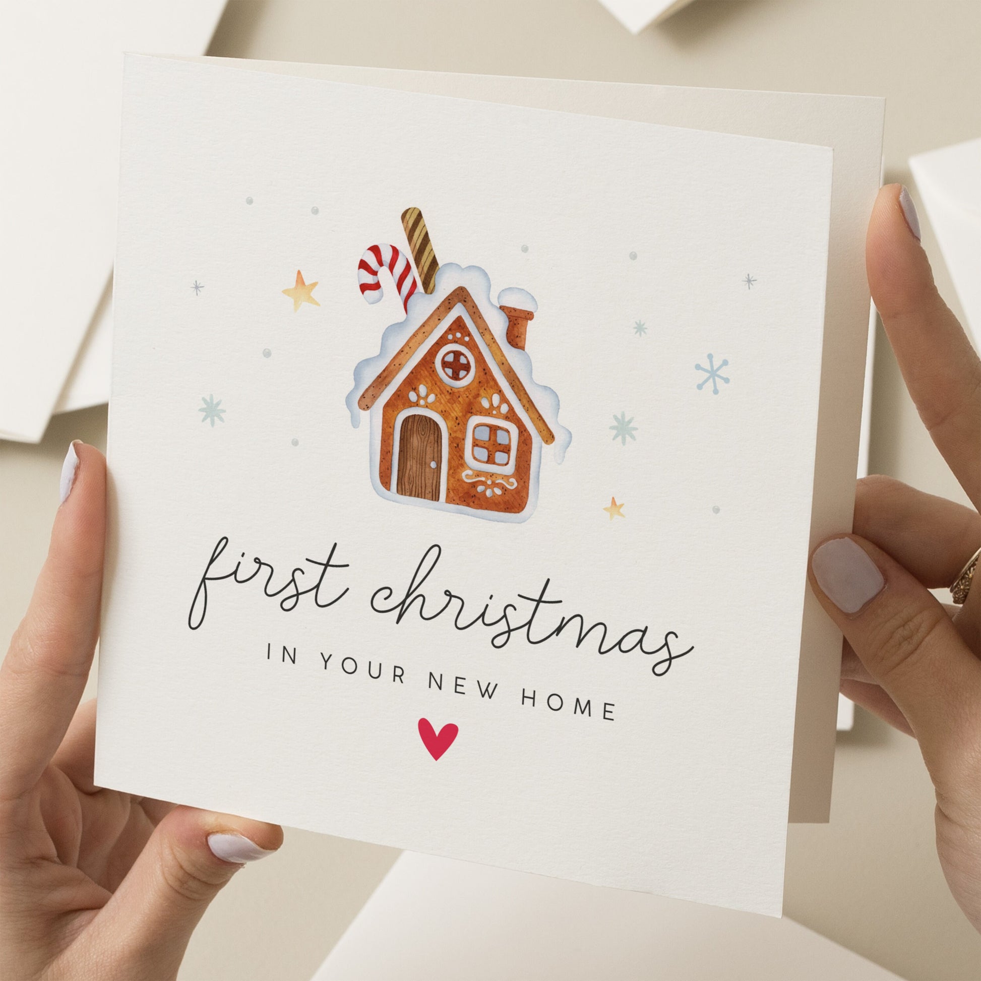 1st Christmas In New Home, New Home Christmas Card, Friends Christmas Card, Card For Home, Friends Christmas Card, Merry Christmas Friend